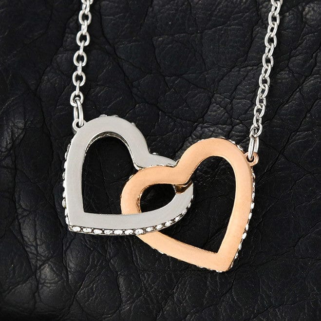 Soulmate - If I had one wish, it would be to turn back the clock - Interlocking Hearts Necklace