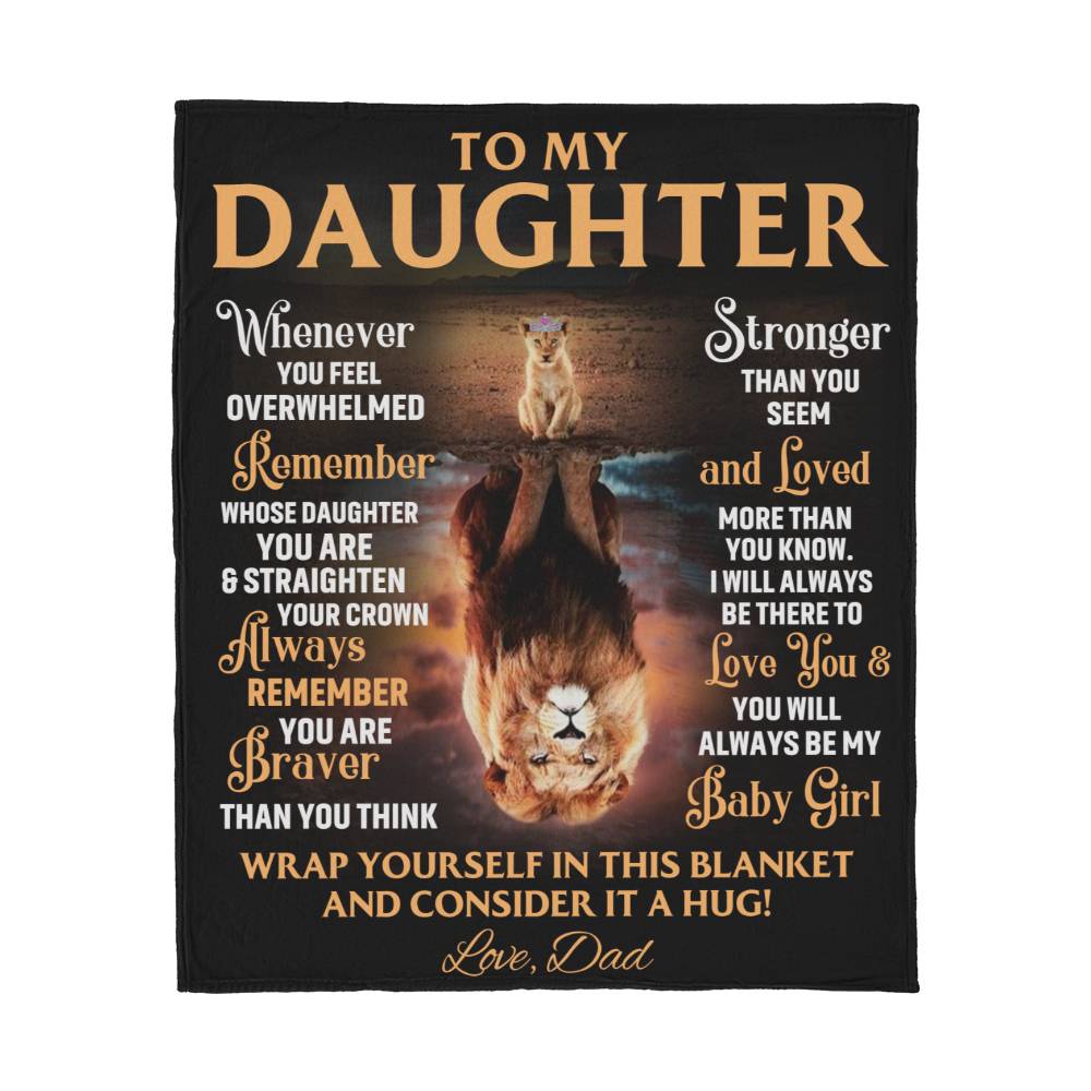 Daughter - Wrap Yourself & Consider it A Hug - Blanket