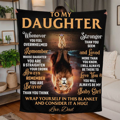 Daughter - Wrap Yourself & Consider it A Hug - Blanket