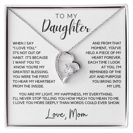 Daughter - When I say 'I love you' - Forever Love Necklace