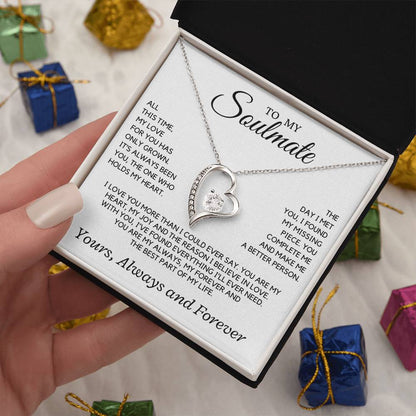 Soulmate - All this time, my love for you has only grown - Forever Love Necklace