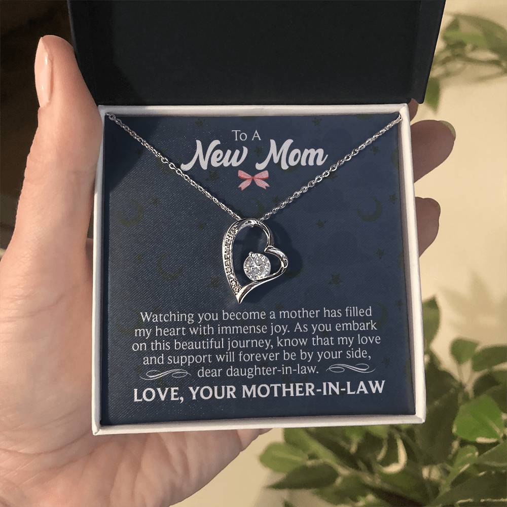 New Mom - Watching You Become a Mother - Forever Love Necklace