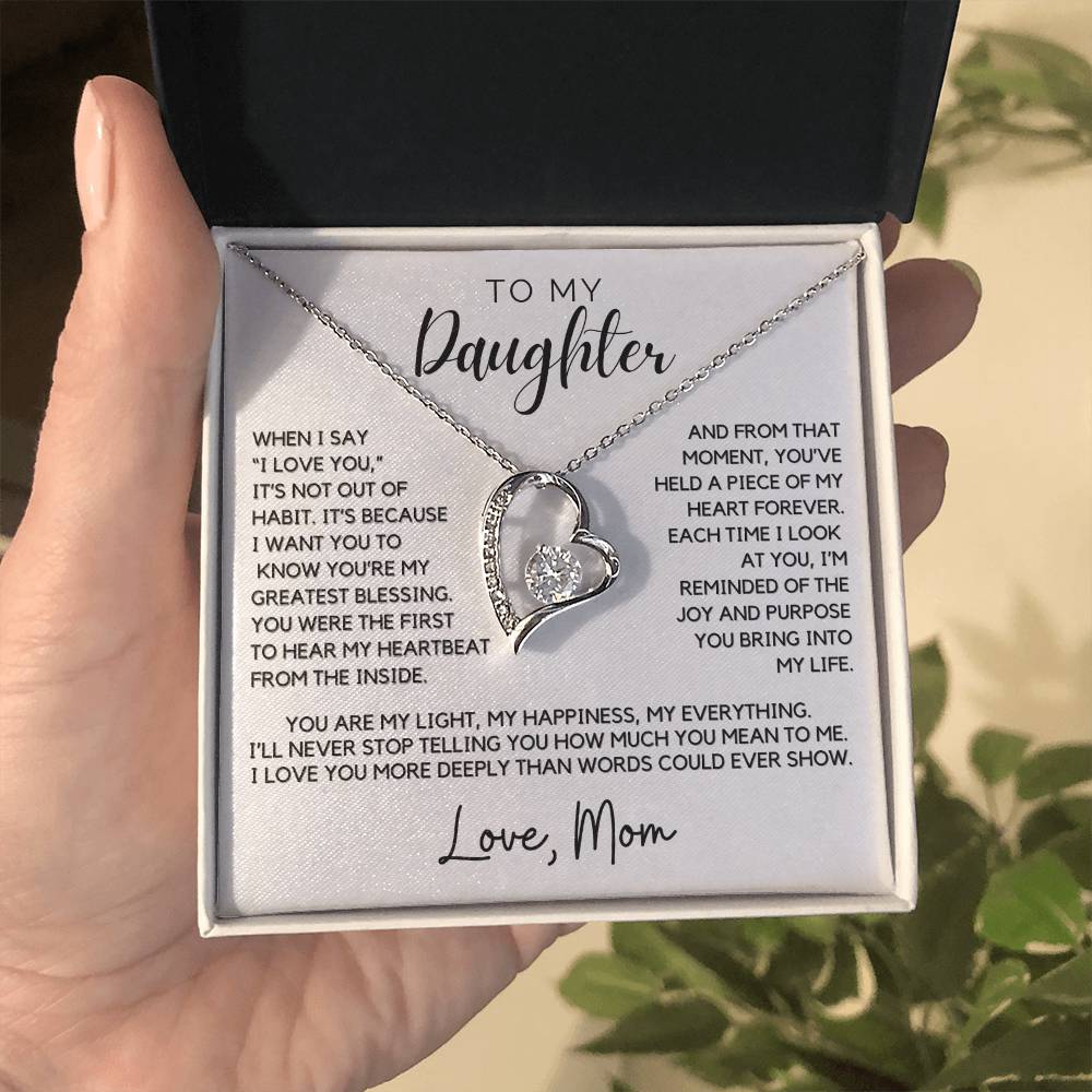 Daughter - When I say 'I love you' - Forever Love Necklace