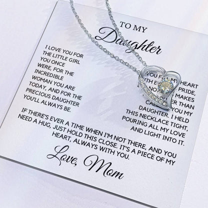 Daughter - I love you for the little girl you once were - Forever Love Necklace