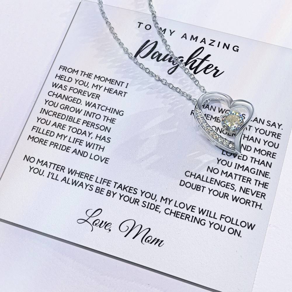 Daughter - From the moment I held you - Forever Love Necklace