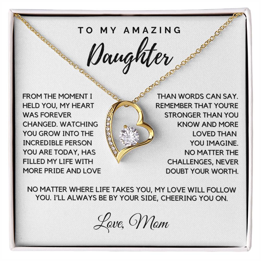 Daughter - From the moment I held you - Forever Love Necklace