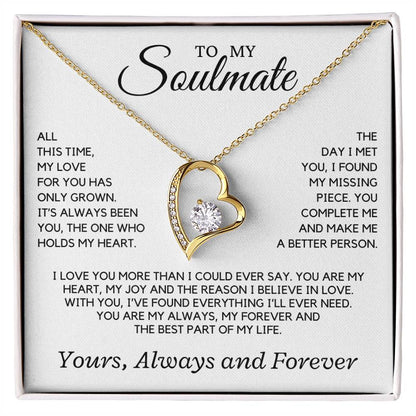 Soulmate - All this time, my love for you has only grown - Forever Love Necklace