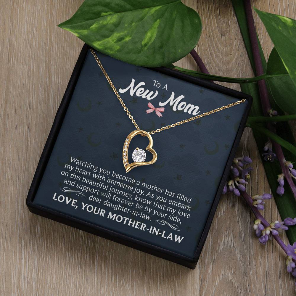 New Mom - Watching You Become a Mother - Forever Love Necklace