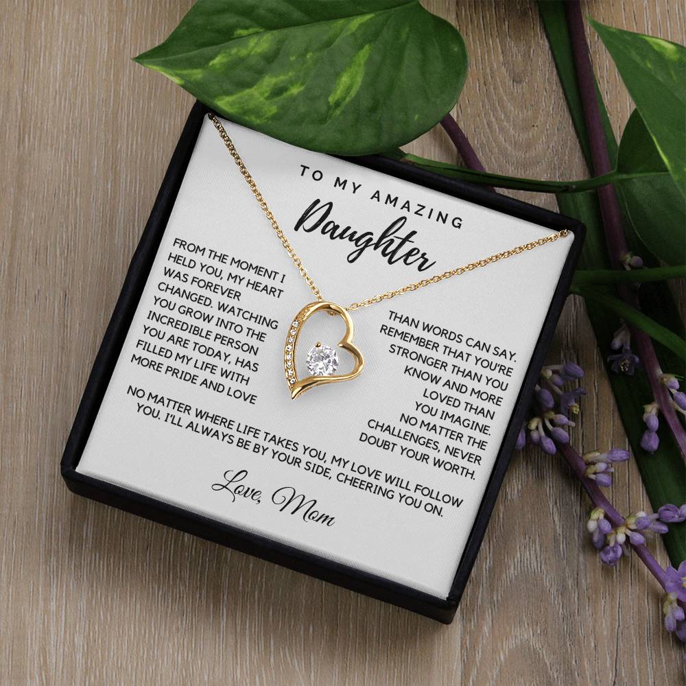 Daughter - From the moment I held you - Forever Love Necklace